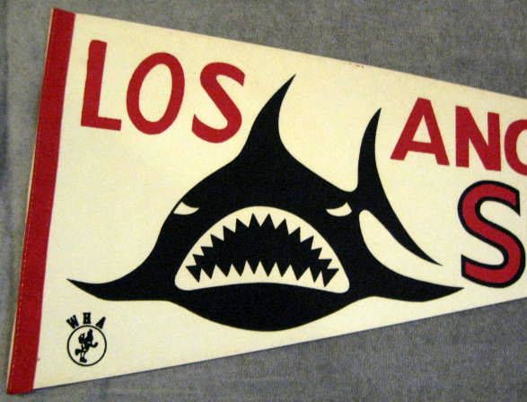 70's LOS ANGELES SHARKS WHA PENNANT