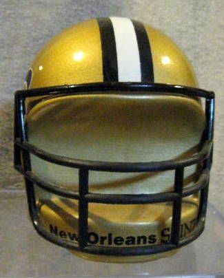 NEW ORLEANS SAINTS HELMET BANK w/BOX