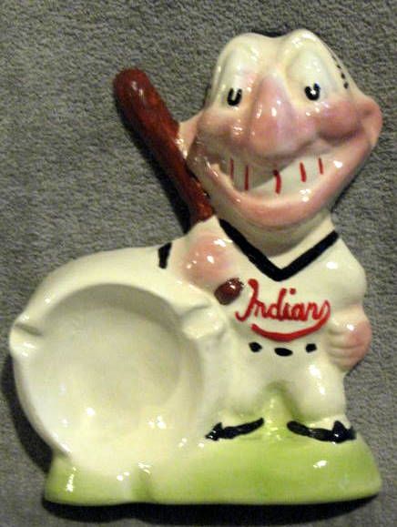 50's CLEVELAND INDIANS MASCOT ASH TRAY