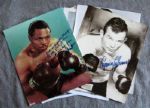 LOT OF 6 SIGNED BOXING PHOTOS  w/ARCHIE MOORE