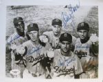 1952/53 BROOKLYN DODGERS (5) PITCHERS SIGNED PHOTO W/JSA COA