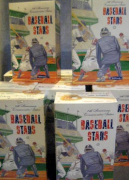 COMPLETE SET OF HARTLAND 25th ANNIVERSARY BASEBALL PLAYER STATUES w/BOXES