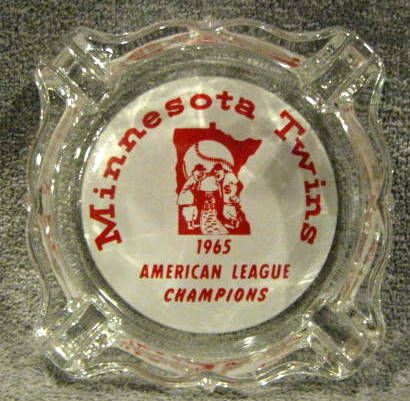 1965 MINNESOTA TWINS AMERICAN LEAGUE CHAMPIONS ASH TRAY