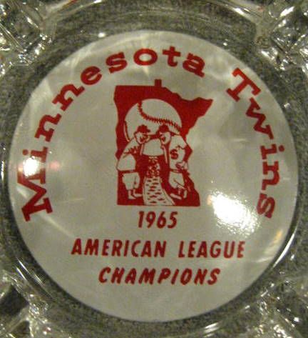 1965 MINNESOTA TWINS AMERICAN LEAGUE CHAMPIONS ASH TRAY