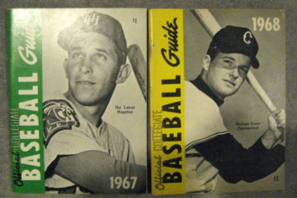 VINTAGE NCAA BASEBALL GUIDES - 10 DIFFERENT