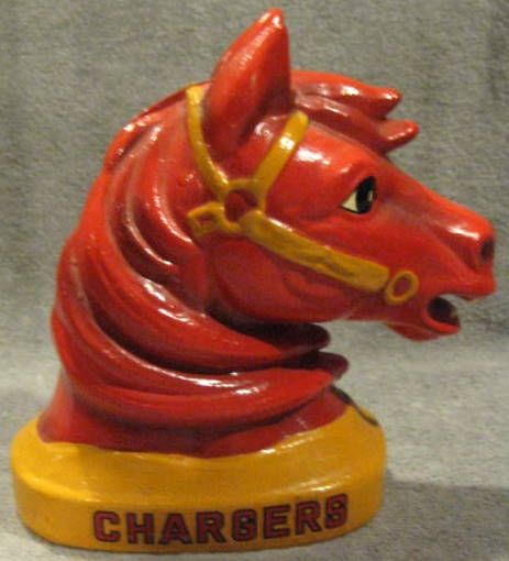 VINTAGE CHARGERS MASCOT BANK