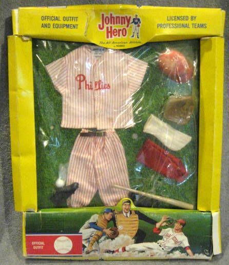 60's PHILADELPHIA PHILLIES JOHNNY HERO OUTFIT IN PACKAGE