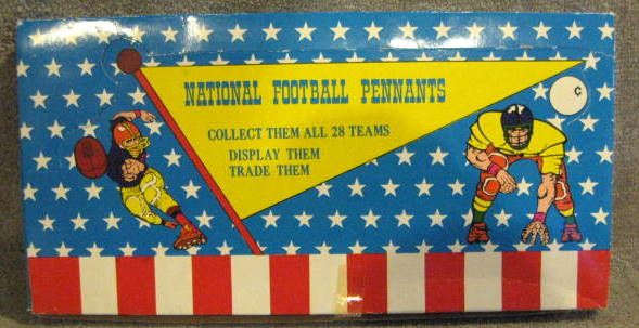 70's NATIONAL FOOTBALL mini PENNANTS - FULL BOX