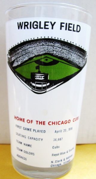 1969 CHICAGO CUBS GLASS