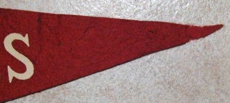 1948 CLEVELAND INDIANS WORLD SERIES ROSTER PENNANT 