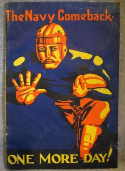 1927 NAVY FOOTBALL BOOKLET - THE NAVY COMEBACK