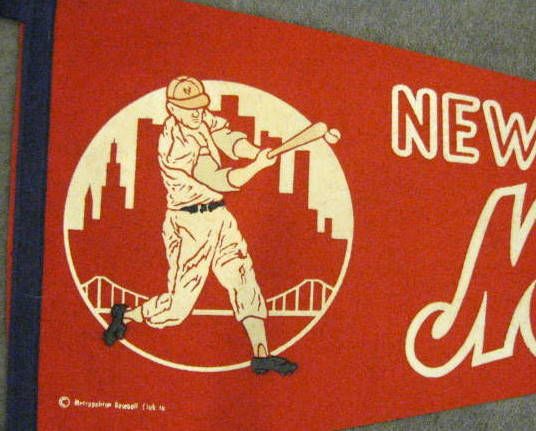 60's NEW YORK METS PENNANT