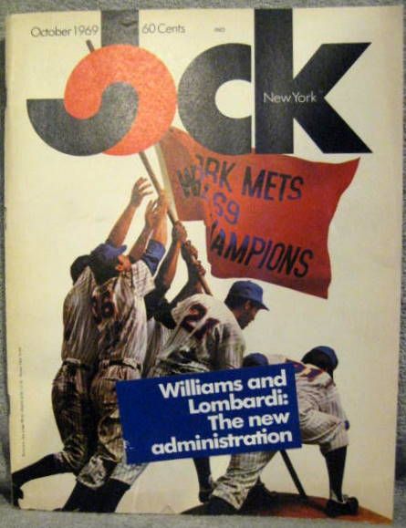 OCTOBER 1969 JOCK MAGAZINE- 1st ISSUE w/METS COVER