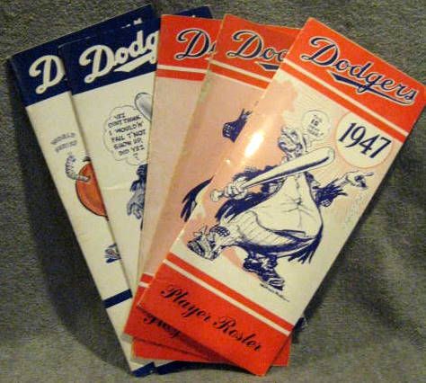 Lot Detail - 1950 Brooklyn Dodgers Player Roster Pamphlet