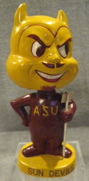 60's ARIZONA STATE SUN DEVILS MASCOT BOBBING HEAD