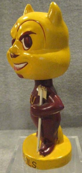 60's ARIZONA STATE SUN DEVILS MASCOT BOBBING HEAD