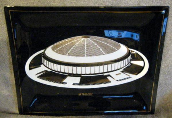 60's HOUSTON ASTRODOME GLASS TRAY