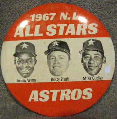 1967 N.L. ALL-STAR GAME PHOTO PIN- ASTROS