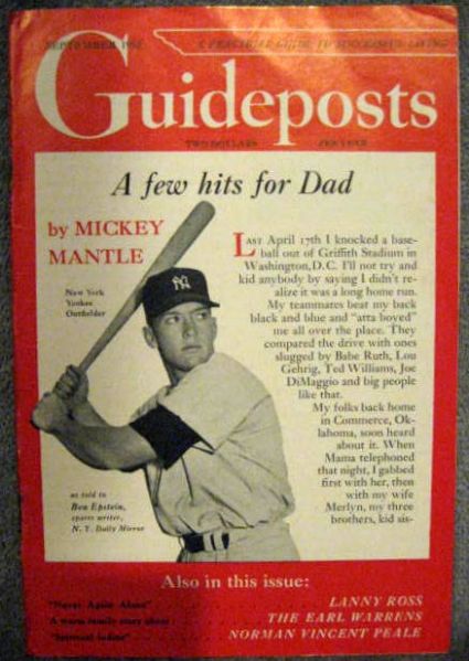 1953 MICKEY MANTLE GUIDEPOSTS MAGAZINE- SUPER RARE!