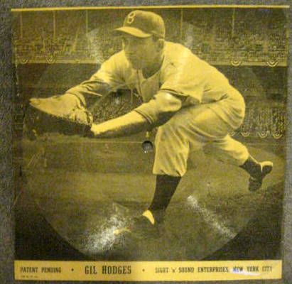 50's GIL HODGES BROOKLYN DODGERS HOW TO PLAY BASEBALL RECORD w/SLEEVE