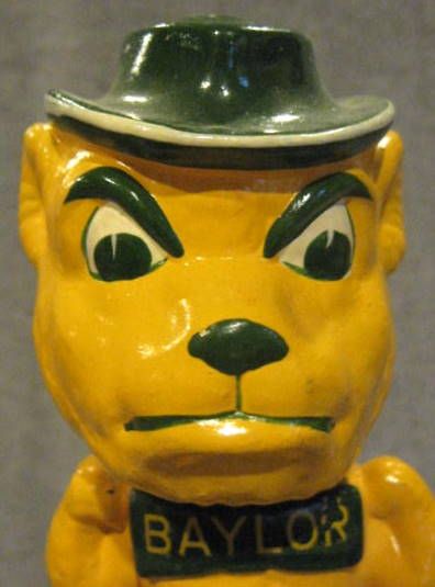 60's BAYLOR BEARS MASCOT BOBBING HEAD