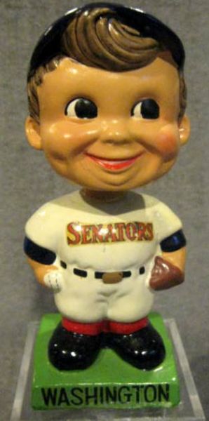 60's WASHINGTON SENATORS SQUARE GREEN BASE BOBBING HEAD