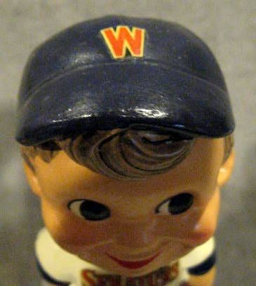 60's WASHINGTON SENATORS SQUARE GREEN BASE BOBBING HEAD