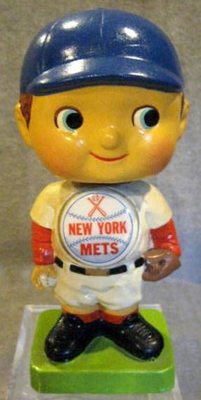 60's NEW YORK METS ODDBALL BOBBING HEAD w/ATTACHED PIN