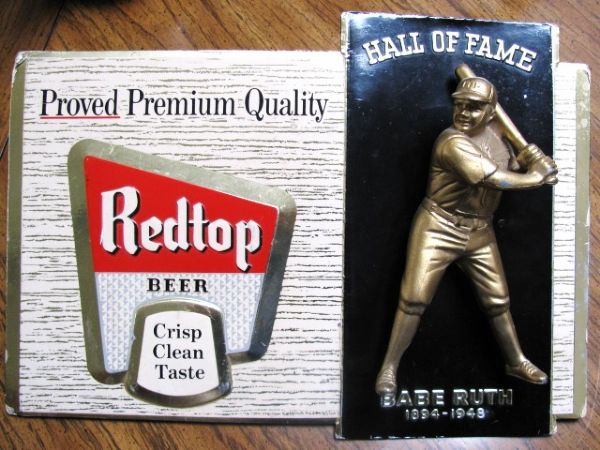 1957 RED TOP BEER BABE RUTH DISPLAY