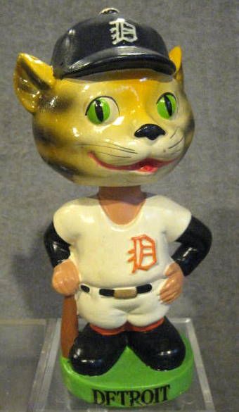 60's DETROIT TIGERS GREEN BASE BOBBING HEAD