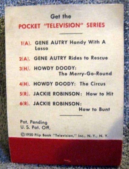 1950 JACKIE ROBINSON FLIP BOOK