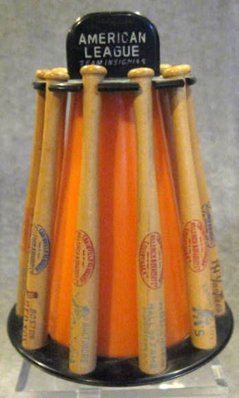 50's AMERICAN LEAGUE BAT RACK BANK