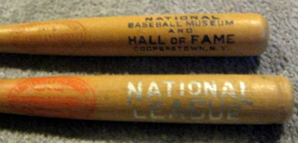 50's NATIONAL LEAGUE BAT RACK BANK- w/BROOKLYN DODGERS