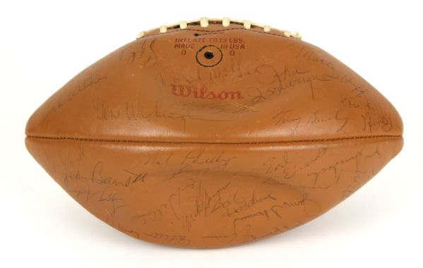 1972 SAN FRANCISCO 49ers TEAM SIGNED FOOTBALL wJSA LOA