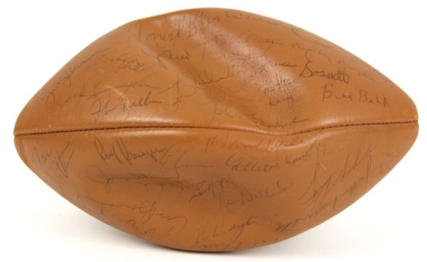 1972 SAN FRANCISCO 49ers TEAM SIGNED FOOTBALL wJSA LOA