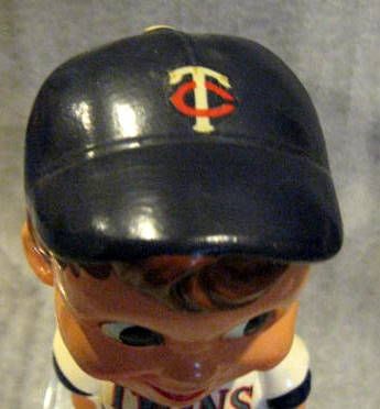 60's MINNESOTA TWINS 'GREEN BASE BOBBING HEAD w/BOX