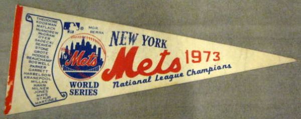 1973 NEW YORK METS NATIONAL LEAGUE CHAMPION PENNANT