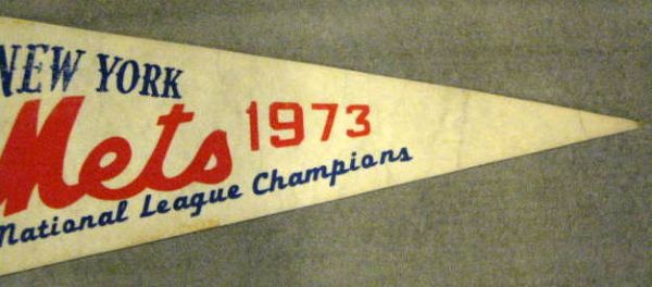 1973 NEW YORK METS NATIONAL LEAGUE CHAMPION PENNANT