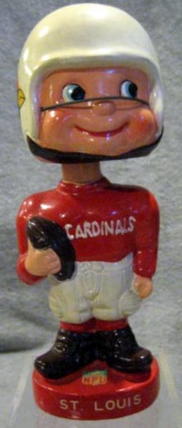 60's ST. LOUIS CARDINALS TOES-UP TYPE 1 BOBBING HEAD