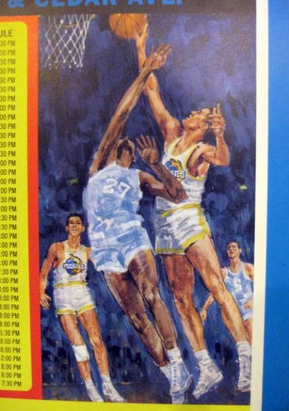 1967/68 ABA MINNESOTA MUSKIES POSTER-SCHEDULE