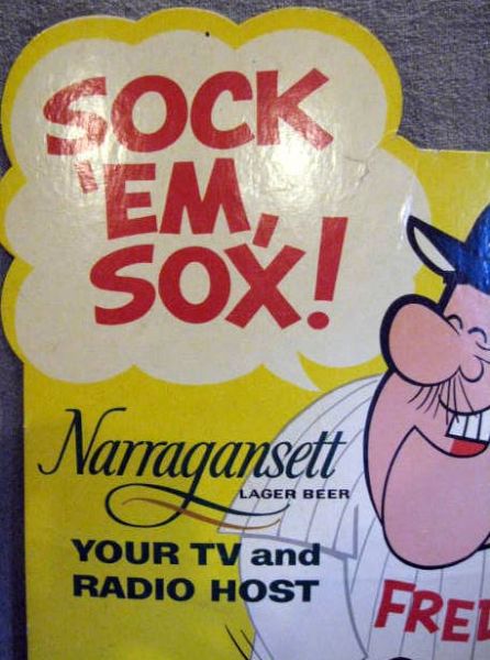 1966 BOSTON RED SOX ADVERTISING POSTER/SCHEDULE- NARRAGANSETT BEER