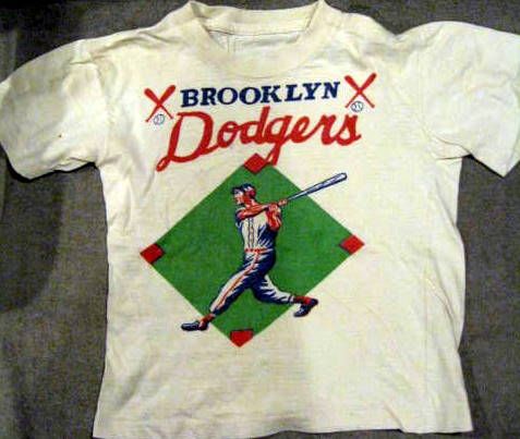 VINTAGE BROOKLYN DODGERS TEE SHIRT WHITE