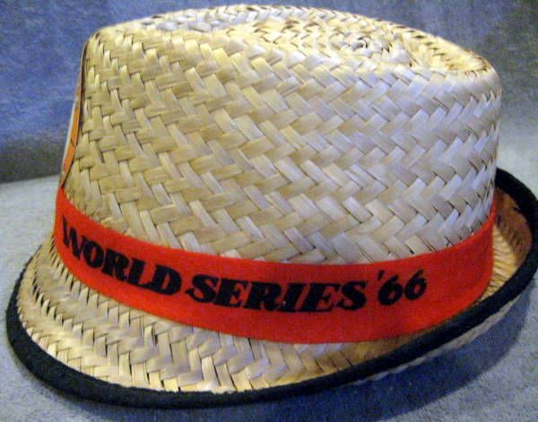 1966 BALTIMORE ORIOLES WORLD SERIES STRAW HAT