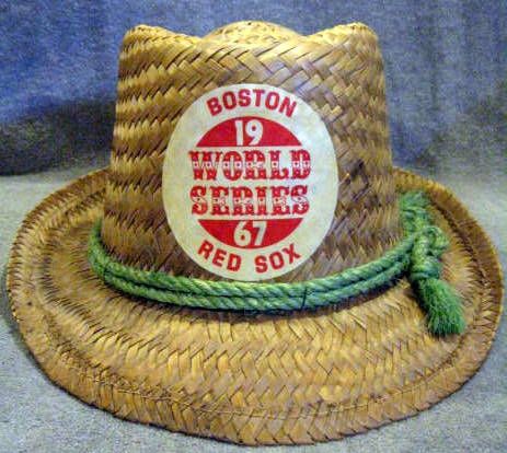 1967 BOSTON RED SOX WORLD SERIES STRAW HAT