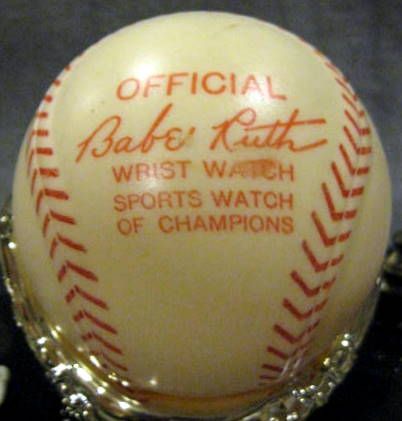 VINTAGE BABE RUTH WATCH w/BALL CASE