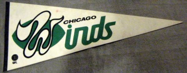 1975 WFL CHICAGO WINDS PENNANT