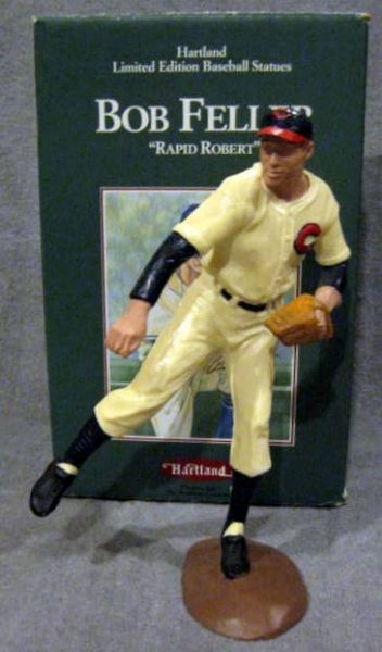 1990 BOB FELLER HARTLAND STATUE w/BOX- SUPER RARE