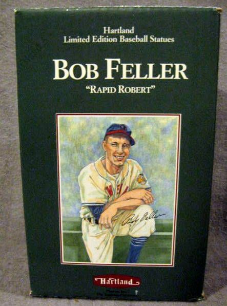 1990 BOB FELLER HARTLAND STATUE w/BOX- SUPER RARE