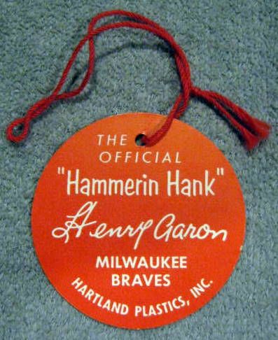 50's/60's HANK AARON HARTLAND STATUE w/BOX & TAG