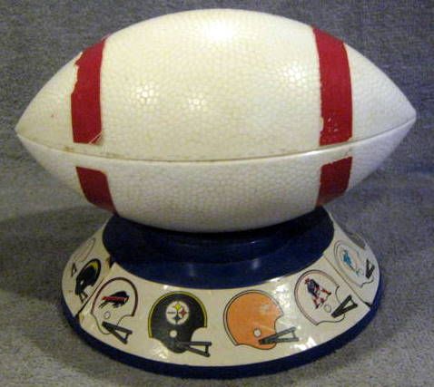 70's NFL FOOTBALL BANK w/TEAM LOGOS